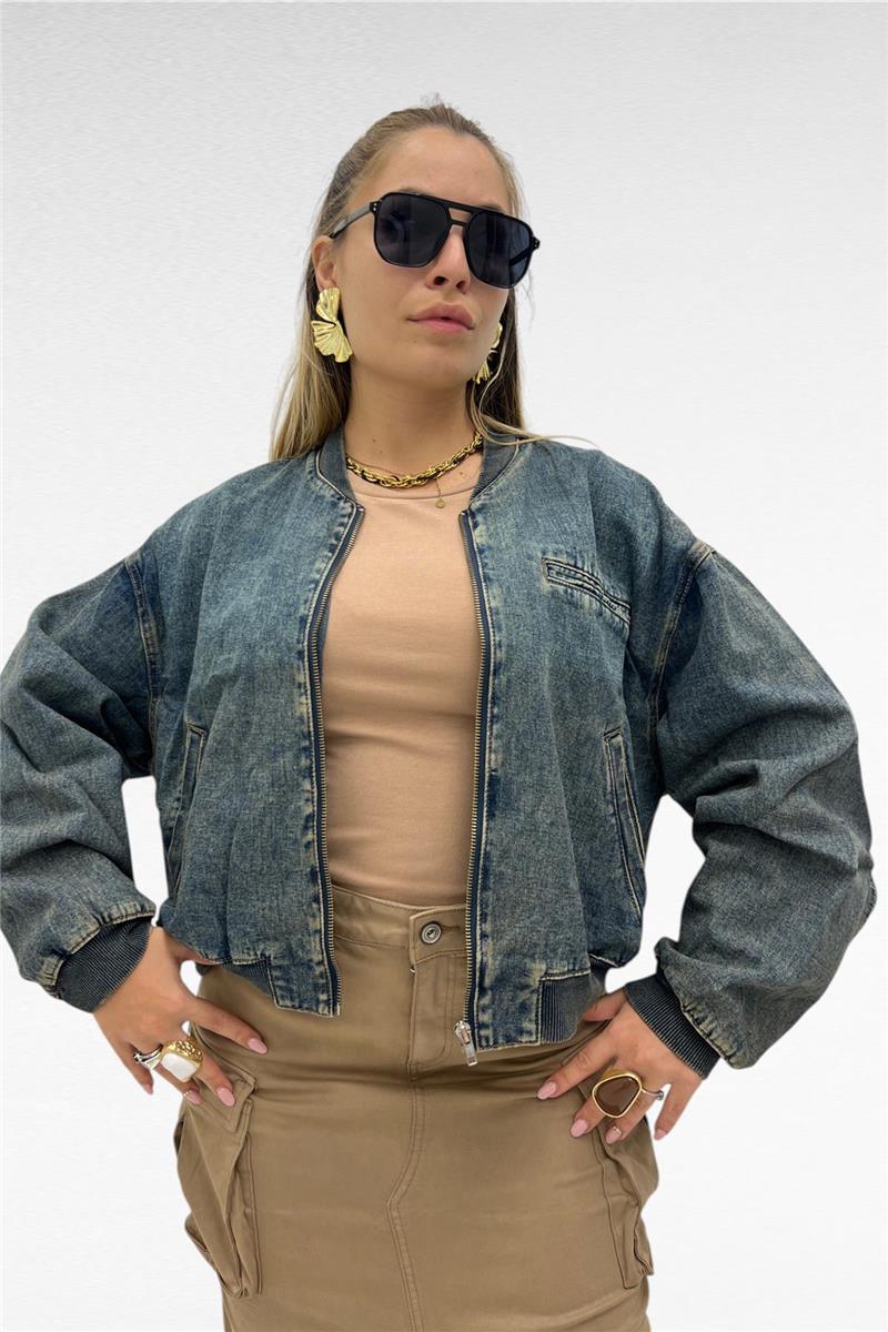 giubbino denim slavato  old